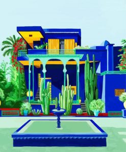 Jardin Majorelle Morocco paint by number