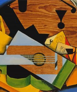 Juan Gris Still Life with Guitar paint by number