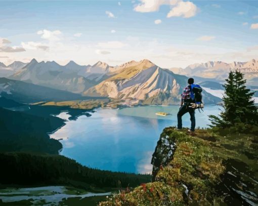 Kananaskis Alberta Canada paint by number