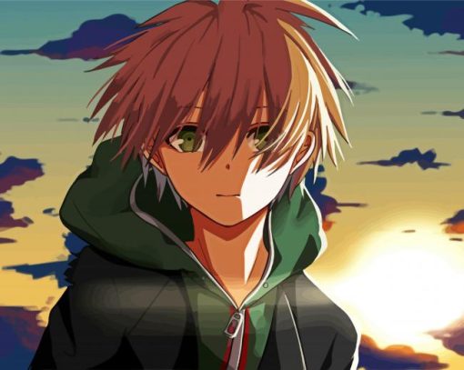 Makoto Naegi Danganronpa Anime paint by number