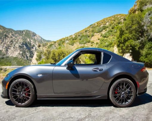 Mazda MX5 paint by numbers