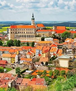 Mikulov In Moravia Czech Republic paint by numbers