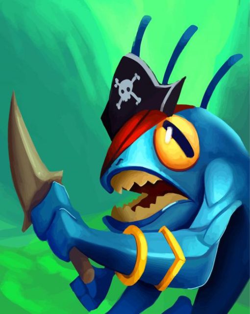 Murloc Pirate paint by number