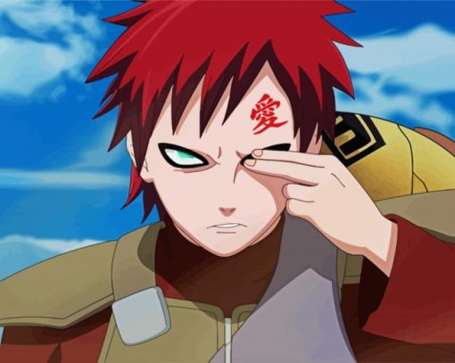 Naruto Gaara paint by number