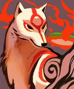 Okami Dog paint by number