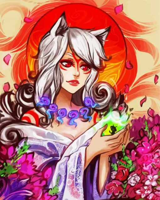 Okami Lady paint by number