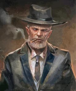 Old Mafia Man paint by number