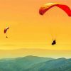 Paragliding At Sunset paint by numbers