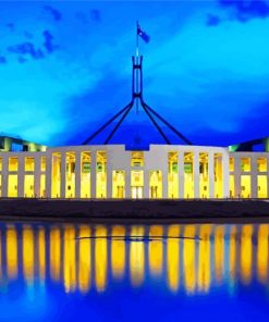 Parliament House Canberra Australia paint by number