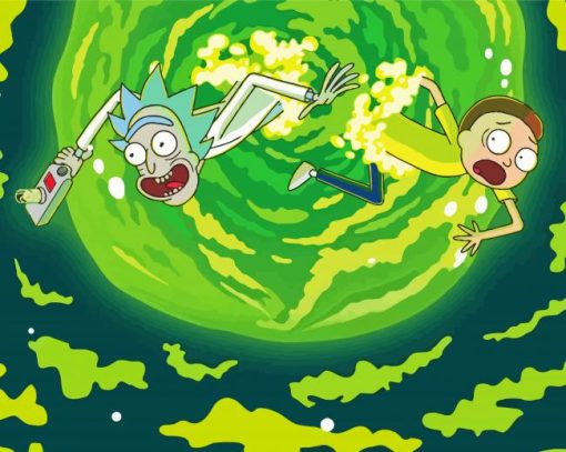 Rick And Morty In Space paint by numbers