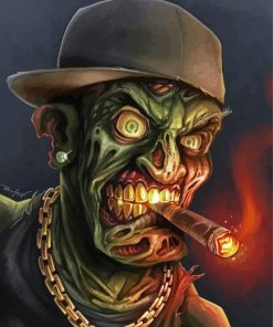 Zombie Gangster paint by number