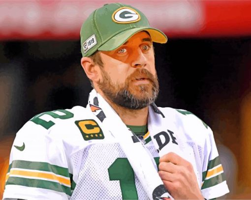 Aaron Rodgers Footballer paint by number