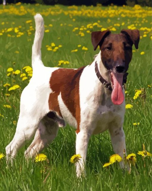 Aesthetic Fox Terrier paint by number