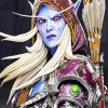 Aesthetic Sylvanas Windrunner paint by number