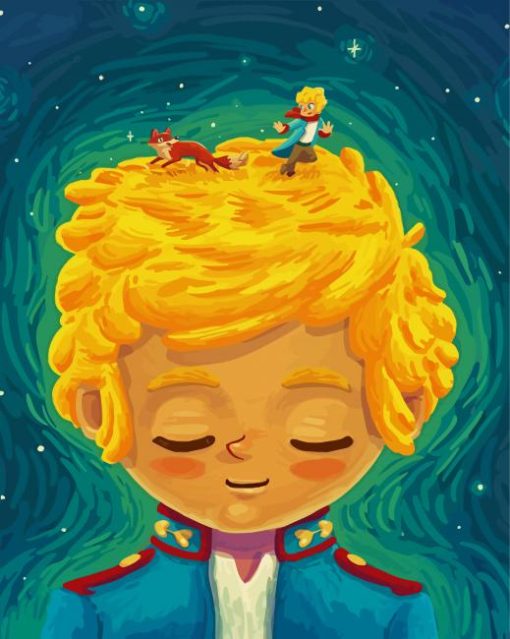 The Little Prince Animated Cartoon paint by numbers