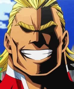 All Might paint by number