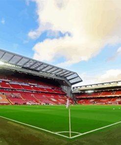 Anfield Stadium Liverpool paint by number