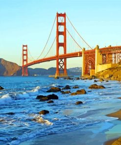 Baker Beach paint by number