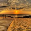 Beach Path At Sunrise paint by number