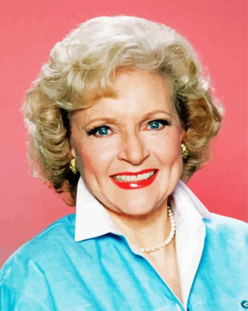 Beautiful Betty White paint by number