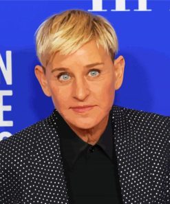 Beautiful Ellen Degeneres paint by number