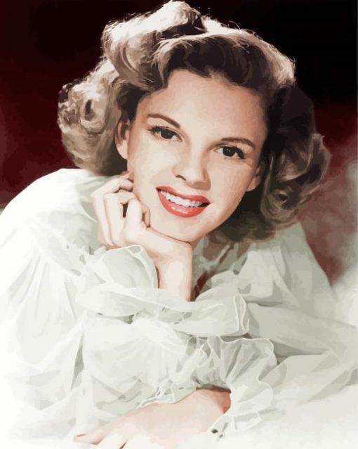 Beautiful Judy Garland paint by number