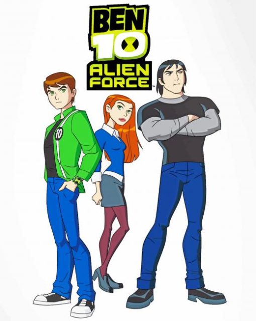 Ben 10 Animated Cartoons paint by number