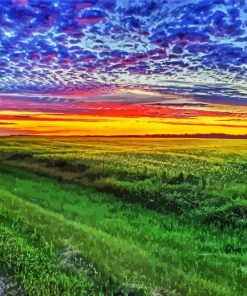 Big Sky Country Alberta Canada paint by number