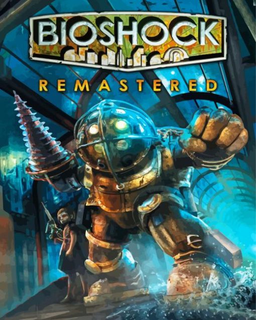 Bioshock Game Poster paint by number