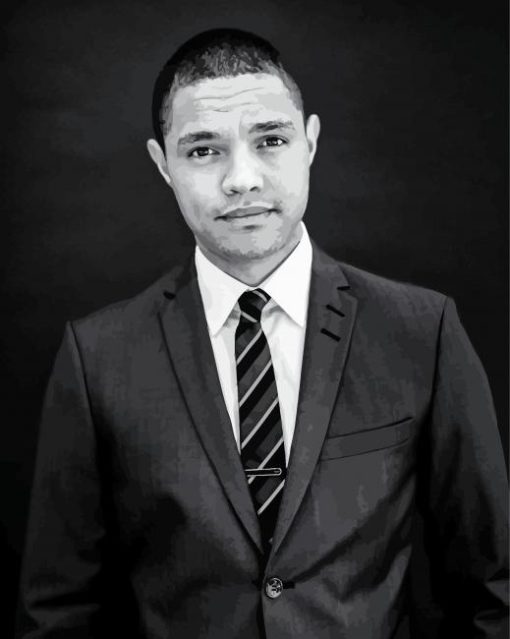 Black And White Trevor Noah paint by number