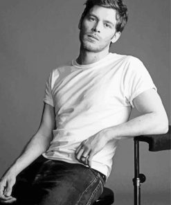 Black And White Joseph Morgan paint by number