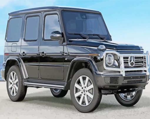 Black G Wagon Cars paint by number