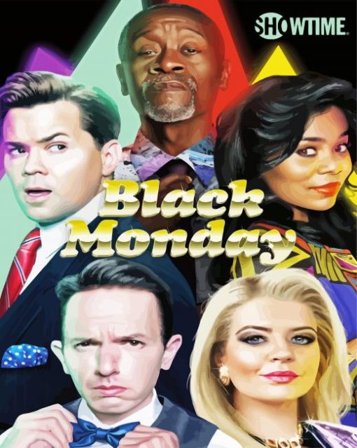 Black Monday Movie Poster paint by number