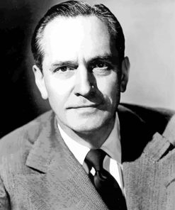 Black And White Fredric March paint by number