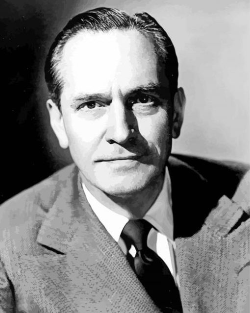 Black And White Fredric March paint by number