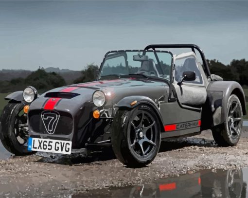 Black Caterham paint by number