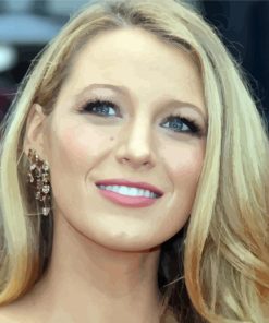 Blake Lively Smiling paint by number