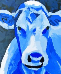 Blue Cow Art paint by number