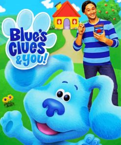 Blues Clues Animation Poster paint by number