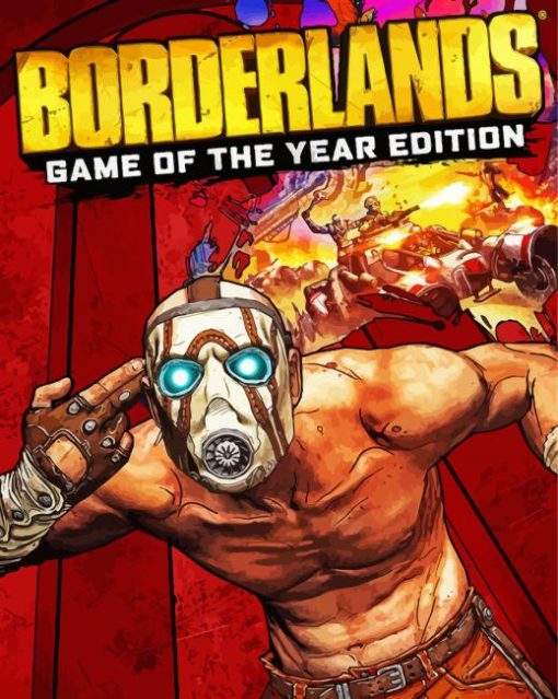 Borderlands Game Poster paint by number