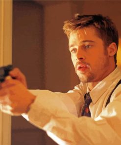 Brad Pitt Se7en Character paint by number