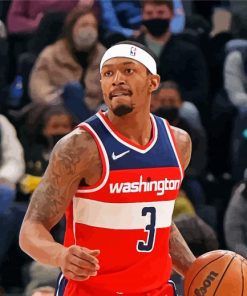 Bradley Beal Washington Wizards Player paint by number