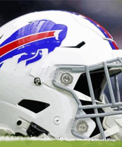 Buffalo Bill Football Helmet paint by number