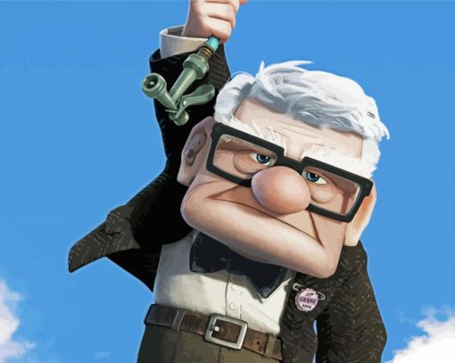 Carl Fredericksen Disney Up paint by number