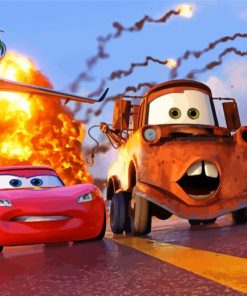 Cars Movie paint by number