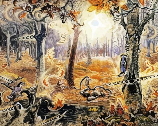 Charles Burchfield Painting paint by number