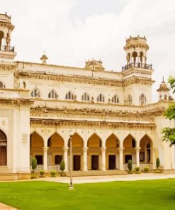 Chowmahalla Palace In Hyderabad India paint by number