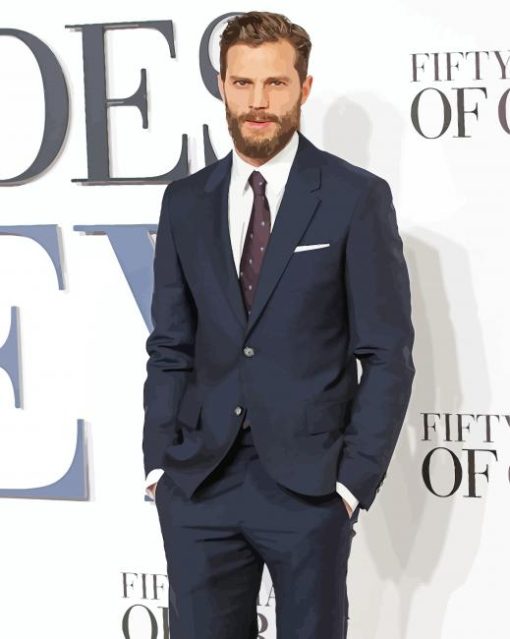 Classy Jamie Dornan paint by number