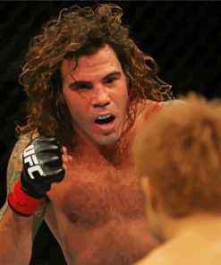 MMA Clayton Guida Fighter paint by numbers