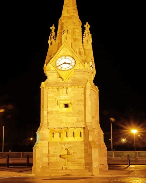 Clock Tower In Waterford paint by number